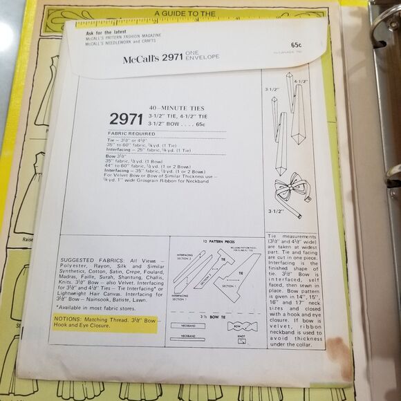 The Complete Family Sewing Book hardcover bound indexed 1972 with Bonus vintage - Picture 8 of 8